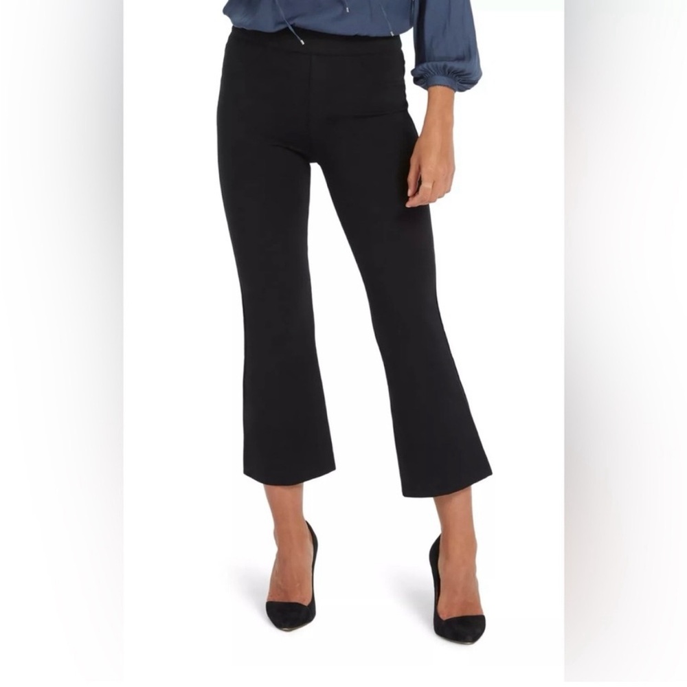 Spanx The Perfect Kick Flare Black High Rise Cropped Pants Women’s Small